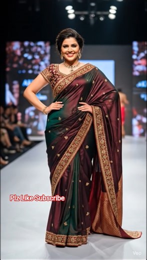 How To Saree Ramp Walk Poses #shorts