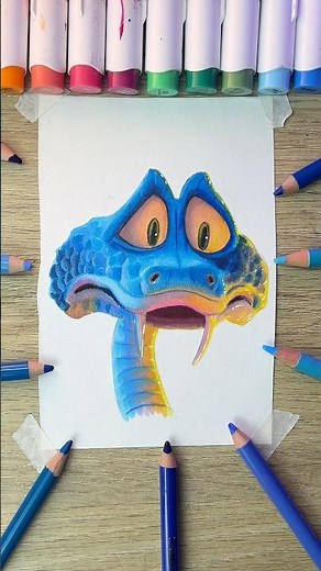 Drawing the snake from Zootopia 💙 #zootopia #drawings #drawing