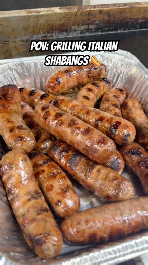 Grilled Italian Sausages coming off the grill #italiansausage #sausage #grilling #grilled
