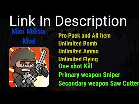 Mini Militia Mod Apk || Mod By Neeraj || Unlimited All Things || Download Mini Militia || mediafire