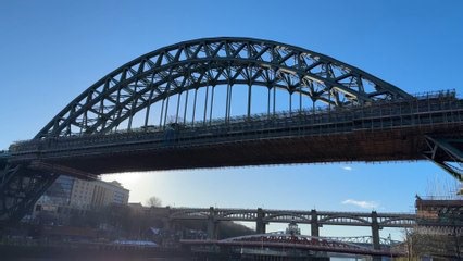 Newcastle Tyne Bridge restoration milestone as scaffolding removed