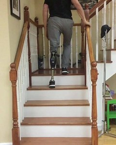 604 reactions · 72 shares | As an above knee and below elbow amputee, Brian displays incredible control and strength as he cruises up the stairs Brian uses the X3 knee from Ottobock North America One of the major benefits of this knee is the obstacle/step-over-step mode #prostheticsinmotion #teampim #pim | Prosthetics In Motion | Facebook