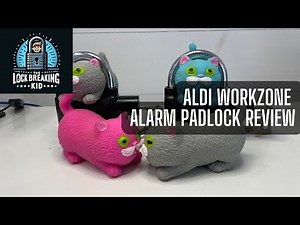 ALDI Workzone alarm padlock review #aldi #workzone #padlock #locksport