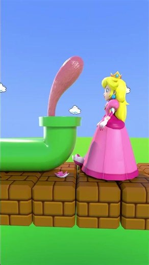 Yoshi Gugu Gaga Revenge!! 😀🦖💋 V2 #yoshi #gugugaga #princesspeach #animation