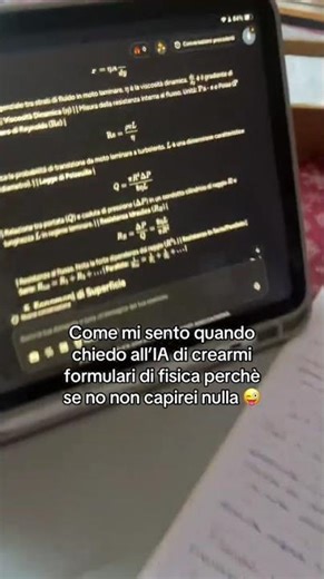 Io quando chiedo all’AI di farmi il formulario di fisica (salvavita)