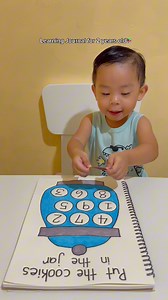Number Activity 🔢😍 #montessoriactivities #diyactivitiesforkids #learningthroughplay #learningjournal #numberactivities #ToddlerActivities | Life with Zion