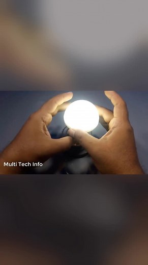 Reel created from [Free Energy Generator for Light Bulb using Copper Wire and Magnet _ Science Projects] | Multi Tech Info