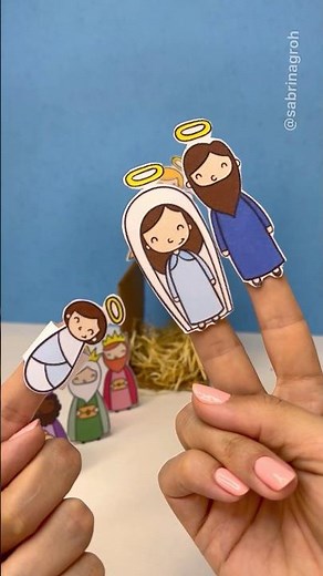 DIY Presépio de Natal – simples, lúdico e com molde! #natal #presépio #christmas #jesus #pedagogía