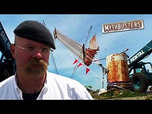 Can Human Projectiles Cross the Border? (Building a Human Slingshot!) | MythBusters