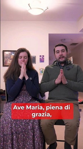 Save to learn, "Hail Mary" in Italian! 🙏