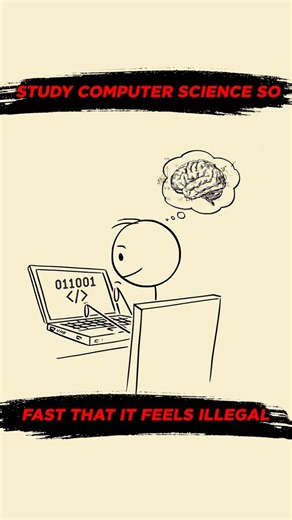 How to study computer science so FAST that it feels ILLEGAL