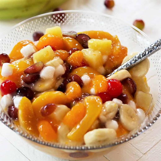 Quick & Simple Canned Fruit Salad Recipe - Seeking The RV Life