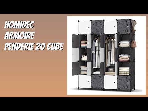 AVIS (2026) : HOMIDEC Armoire Penderie 20 Cube. DÉTAILS
