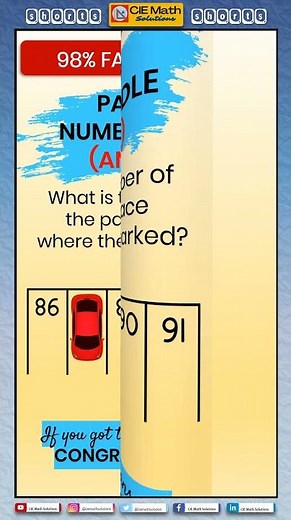 Tricky Math Problem | What is the parking lot number ? [Answer] | Only for Genius | Brain Test Viral