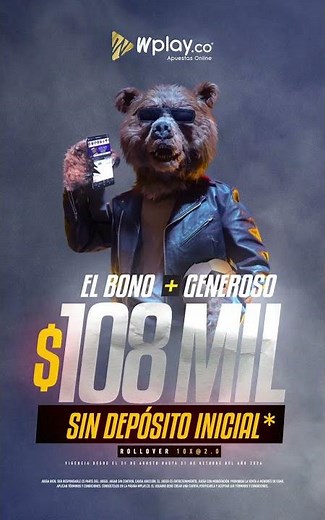 Bono para Apuestas deportivas. Regístrate y recibe sin depósito inicial $108.000 en Wplay