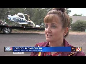 VIDEO: Wreckage from deadly plane crash pulled from Payson home