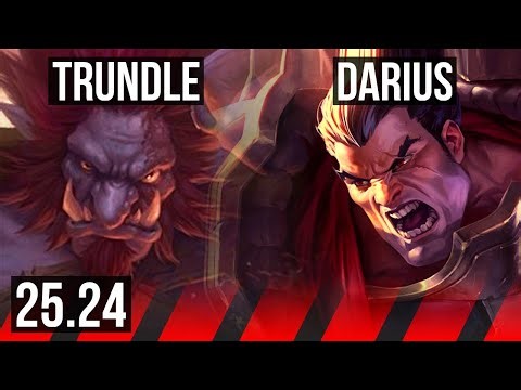 TRUNDLE vs DARIUS (TOP) | Good KDA: 3/1/6 | TR Challenger | 25.24