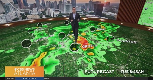 Georgia weather forecast: Rain moves through metro Atlanta, stronger storms ahead
