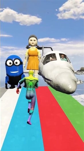 GTA 5 Epic Ragdolls Spiderman Jumps Fails ep 2013 #shorts