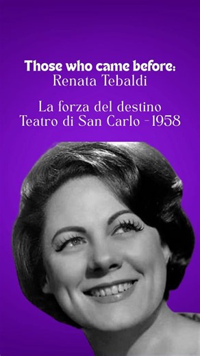 Those who came before No.1: Renata Tebaldi #queen #opera #classicalmusic #singing #singer #soprano