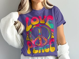 Love Peace Sign Hippie PNG, Free Commercial Use, Instant Download - Etsy