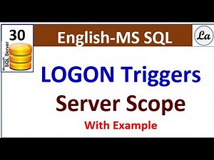 SQL Trigger Logon | Logon Triggers in SQL