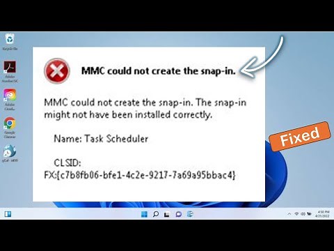 MMC Could Not Create the Snap-in Windows 11 : Fix