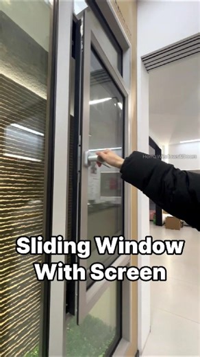 Sliding Window with Screen#windowdesign #aluminiumwindows #architecture #homerenovation #glazing