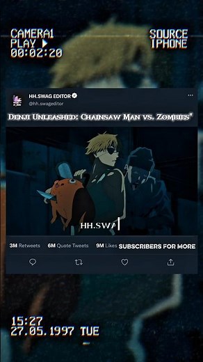 Chainsaw Man's Denji vs. A HORD of ZOMBIES! (Anime Action Edit)#shorts