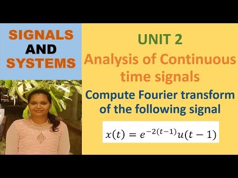 Fourier Transform of Exponential Function with Step Shift | x(t) = e^(-2(t-1)) u(t-1)