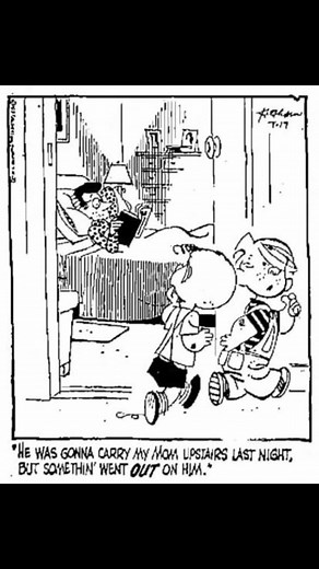 DENNIS THE MENACE 💘 . . #comicsKimgdom #dennisthemenace #dailycomedy #dailycomics #funny #dailycontent #parenting #school | Dennis Menace Comics