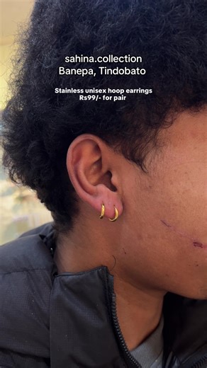 Stylish Unisex Hoop Earrings - Sahina Collection