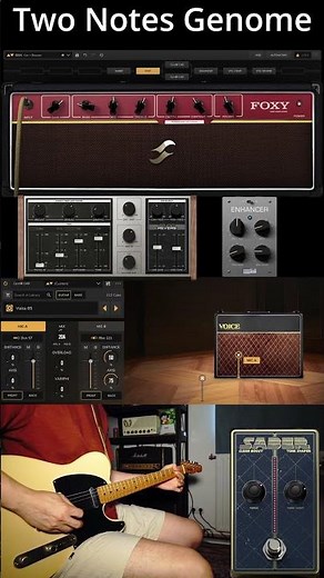Fender Telecaster + Trebble Booster + Vox AC-30 with Two Notes Genome modeling software