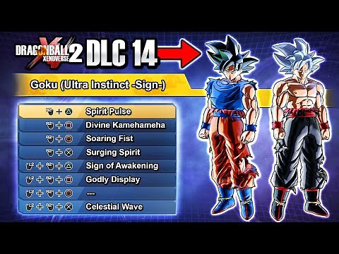 NEW (DLC 14) GOKU UI PARTNER + FULL MOVESET? Dragon Ball Xenoverse 2 Awakened Pack 1 Skills