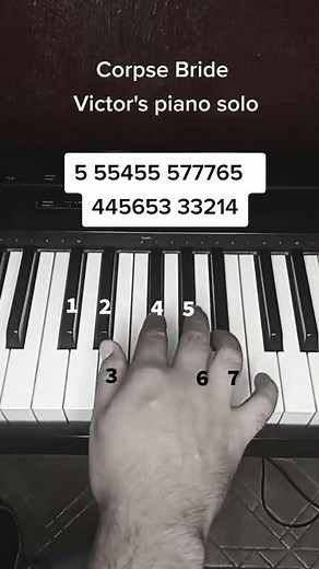 Victor's Piano Solo - Corpse Bride [Piano Tutorial]