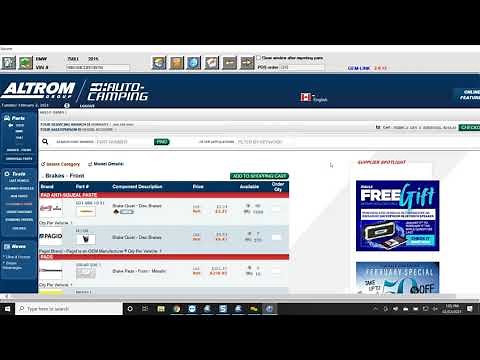 Altrom Catalog integration in GEM-CAR : Shop Management Software