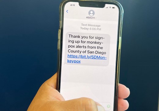 San Diego County Launches Monkeypox Text Message Alert System