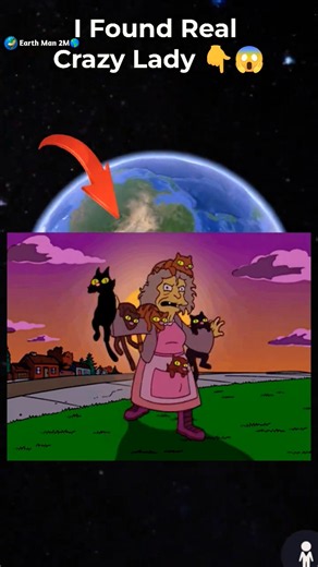 i found real crazy lady 👇😱 on google map and google earth 🌎 #earthman2m #short