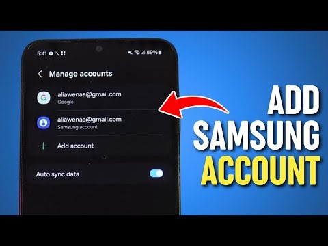 Samsung Galaxy A14 — How to Add Samsung Account