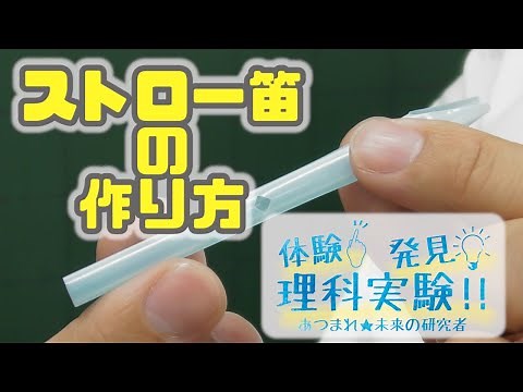 [Free Research Festival] How to make a straw whistle