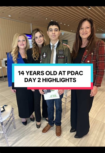 #PDAC is the biggest mining event in the world — and I’m here as a 14-year-old media partner with Trailheads & Titans. 🎙️⛏️ Day 2 started with a speaking engagement hosted by IAMGOLD, then I went straight back to PDAC for more interviews with industry Titans… and finished the day walking the booths and learning how high-tech mining really is. ⚙️✨ Want the full interviews? Check them on my YouTube channel (Trailheads & Titans) — link in bio. #toronto #inspiration #Podcast #speaker