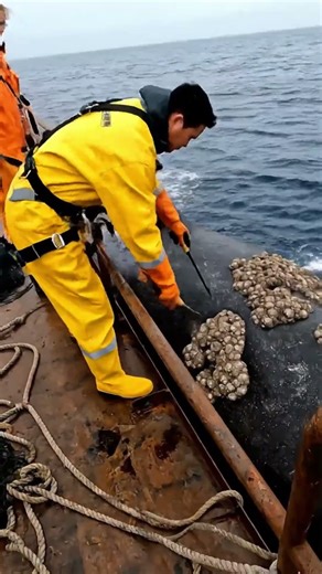 Whale Barnacle Cleaning Process | Whale Rescue Mission