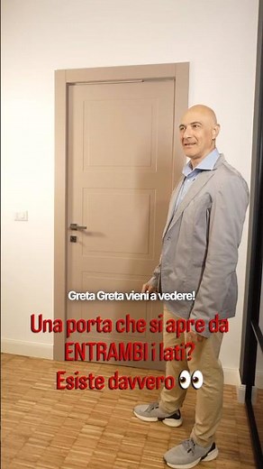 Una porta che si apre da ENTRAMBI i lati? Esiste davvero. 👀 #perte