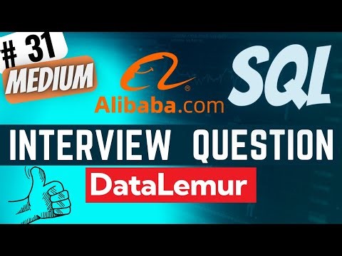 ALIBABA Interview Question Solved - SQL | "Compressed Mode" | Everyday Data Science