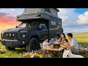 The 6.7T off-road warrior four-wheel drive hardtop campervan, a land tank and a tough guy in a su...