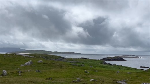 Clouds, ocean and layers of time…a 14 second reflection from Uig, Isle of Lewis. Enjoy! … Cheers, Jenny | Dougie MacLean