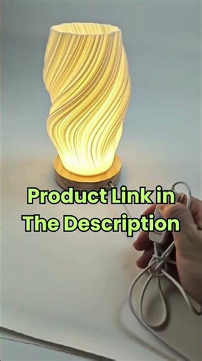 Modern 3D Printed Desk Lamp with 3 Colors & 9 Brightness Levels #shorts