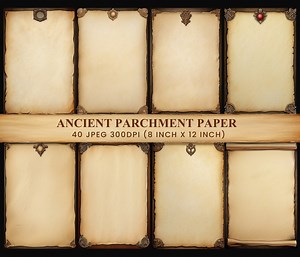 Ancient Parchment Paper: 40 Vintage Letter Pages (digital Download) - Etsy