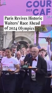 After a 13-year hiatus, Paris brought back the Course de Cafés, a race with 200 of the city’s serving staff. The rules of the race? Participants are only allowed to hold a tray in one hand, they’re not allowed to run and not a drop can be spilled. The grand prize includes a medal and one night stay at a hotel. Read the full story in our Etcetera section in today’s newsletter. Just tap the #linkinbio. #Paris #ParisRace #CoursedeCafes #1440 | 1440