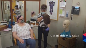 Supported by Friends of UW Health, the wig salon offers high-quality wigs and head covers at no charge for patients who experience hair loss due to treatment for cancer or other illnesses. | UW Health